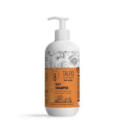 Зволожувальний шампунь для собак та котів Tauro Pro Line Pure Nature 5in1, 400 ml TPL63795 фото