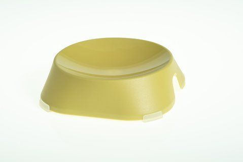FIBOO Пласка миска з антиковзними накладками Flat Bowl, жовтий FIB0089 фото