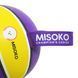 MISOKO&CO Іграшка для собак, м'яч надувний, у формі баскетбольного м'яча, фіолетовий з жовтим, 15 см