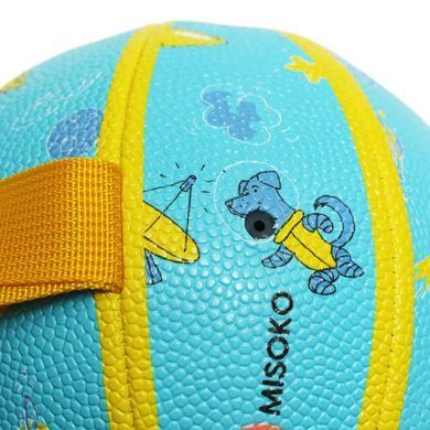 MISOKO&CO Игрушка для собак, мяч надувной, в форме баскетбольного мяча, голубой, 15 см KINMSK70116 фото