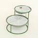 Двойной лежак для домашних животных MISOKO Pet bed, round, double, steel frame, 70x50x40 cm, light green