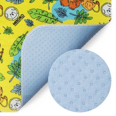 Misoko&Co Багаторазова пелюшка для тварин з джунглями, жовта, 70х80 см 1 шт. HAINMSK70072 фото